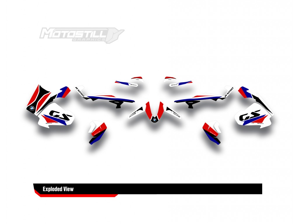 BMW R 1250 GS ADVENTURE GRAPHIC SET - DECAL KIT