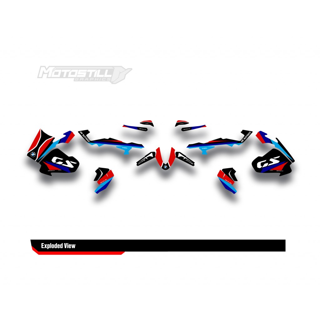 BMW R 1250 GS ADVENTURE GRAPHIC SET - DECAL KIT