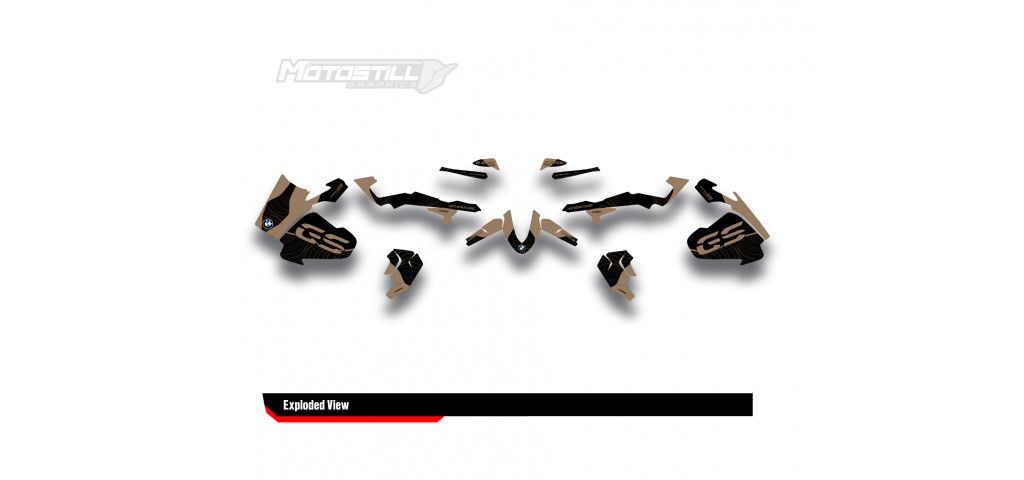 BMW R 1250 GS ADVENTURE GRAPHIC SET - DECAL KIT