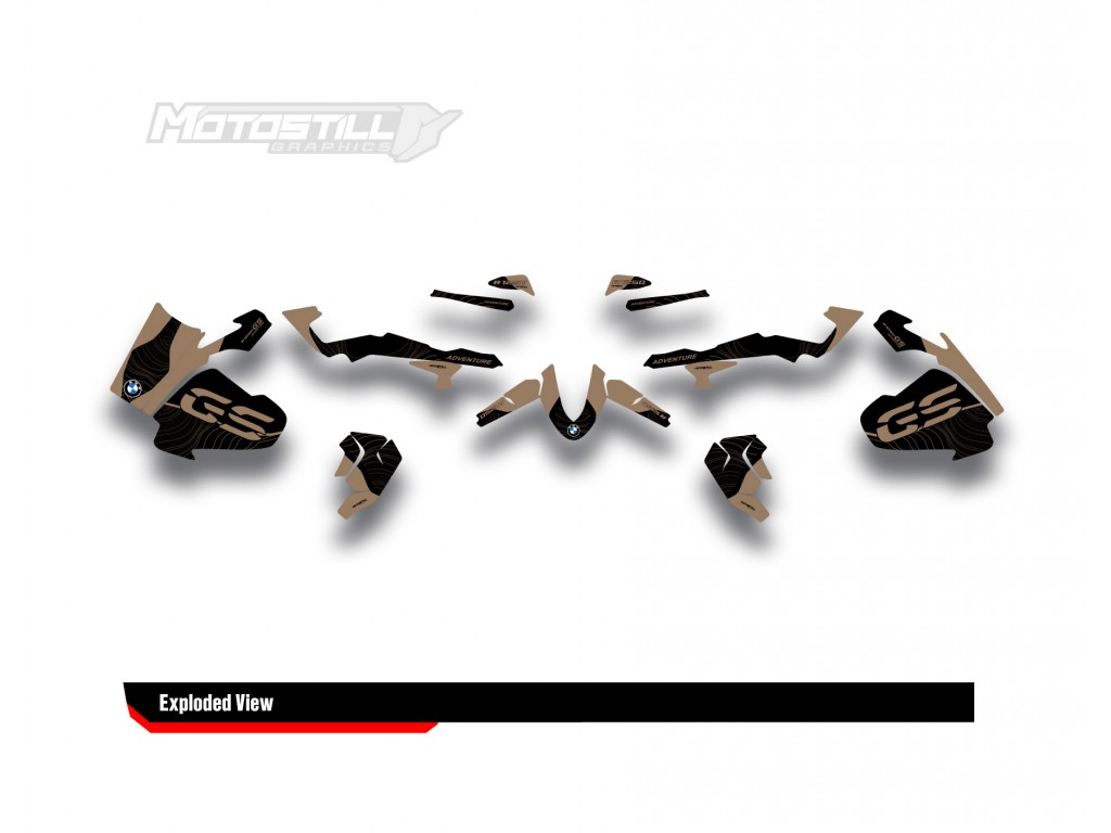 BMW R 1250 GS ADVENTURE GRAPHIC SET - DECAL KIT