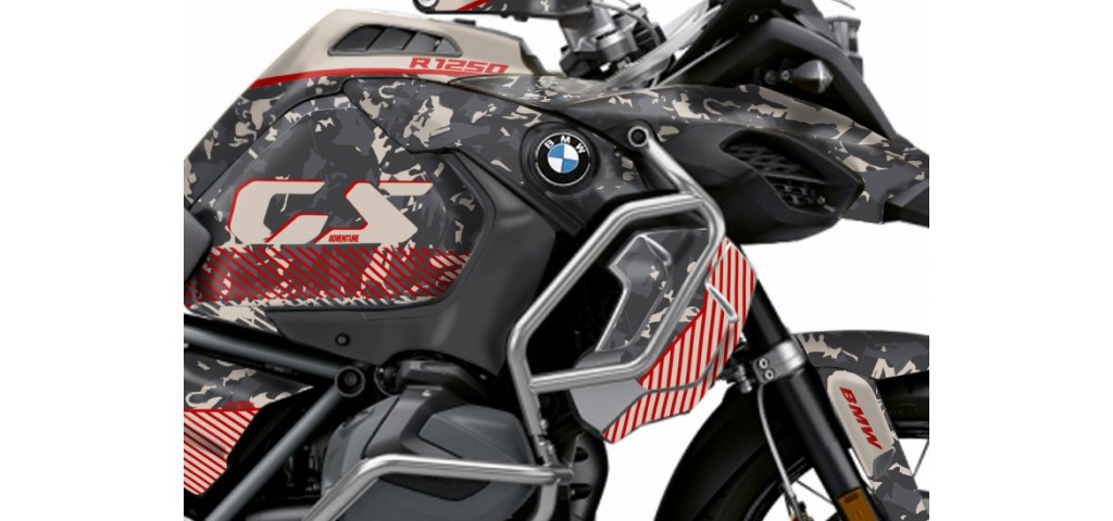 BMW R 1250 GS ADVENTURE GRAPHIC SET - DECAL KIT