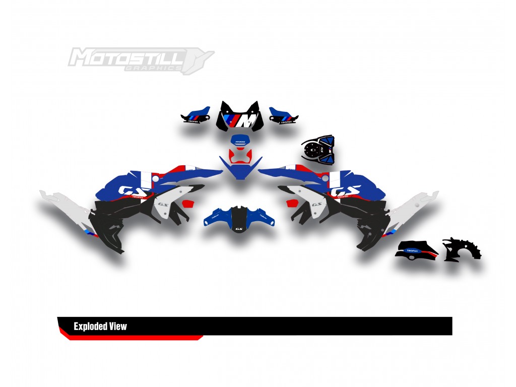 BMW R 1300 GS GRAPHIC SET - DECAL KIT