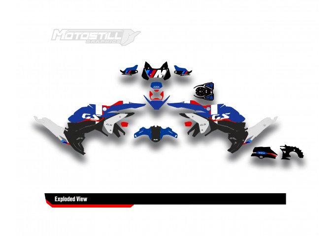 BMW R 1300 GS GRAPHIC SET - DECAL KIT