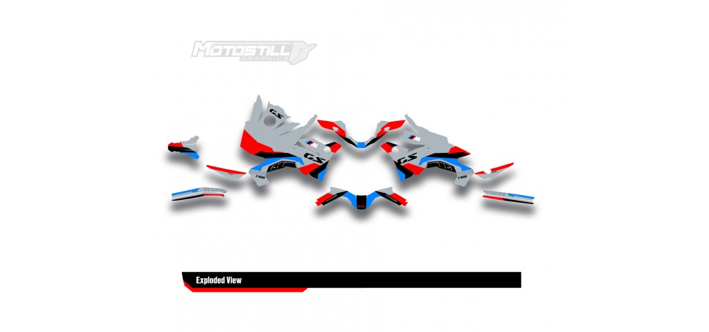 BMW F 900 GS 2024 GRAPHIC SET - DECAL KIT