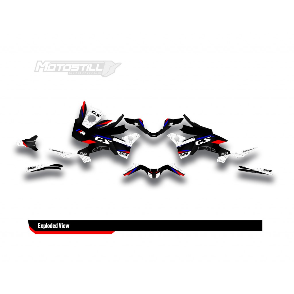 BMW F 900 GS 2024 GRAPHIC SET - DECAL KIT