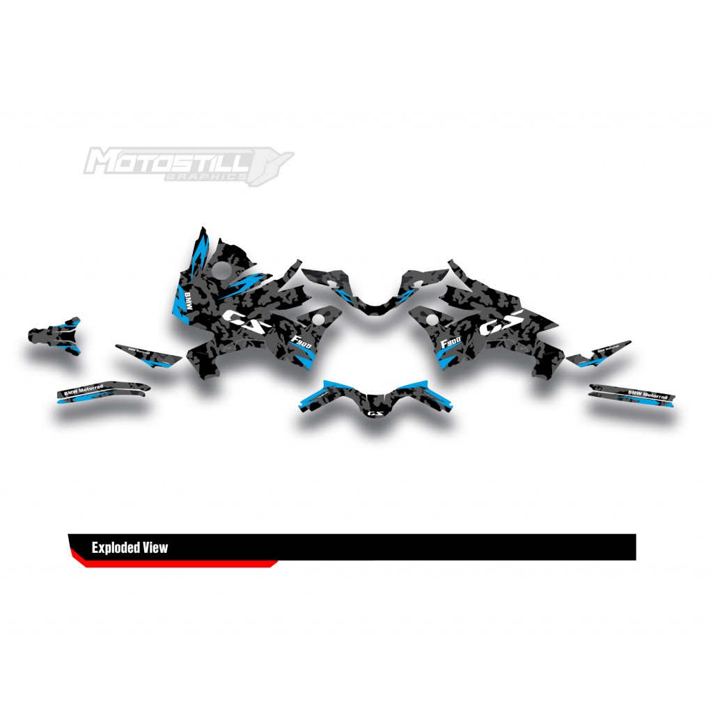 BMW F 900 GS 2024 GRAPHIC SET - DECAL KIT