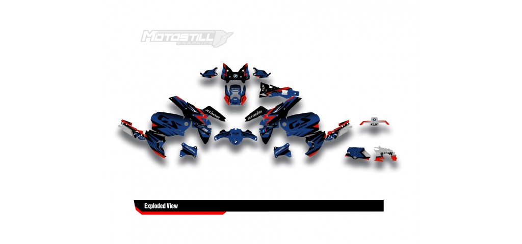 BMW R 1300 GS ADVENTURE GRAPHIC SET - DECAL KIT