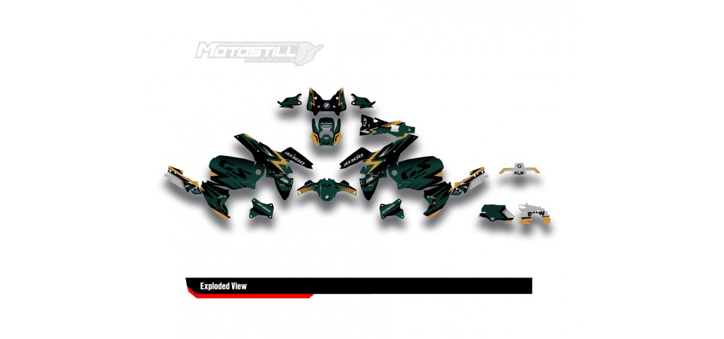 BMW R 1300 GS ADVENTURE GRAPHIC SET - DECAL KIT