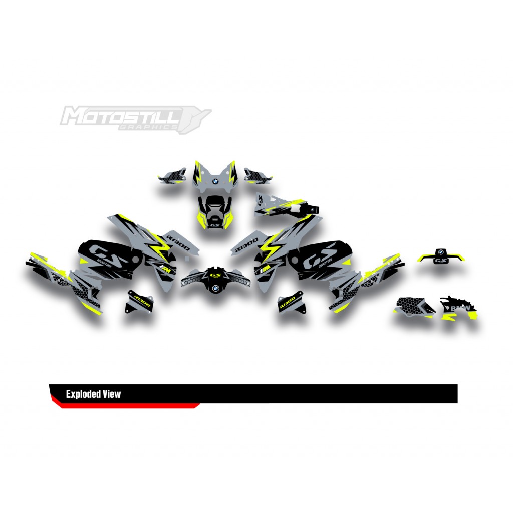 BMW R 1300 GS ADVENTURE GRAPHIC SET - DECAL KIT