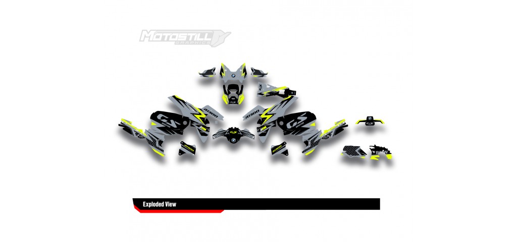 BMW R 1300 GS ADVENTURE GRAPHIC SET - DECAL KIT