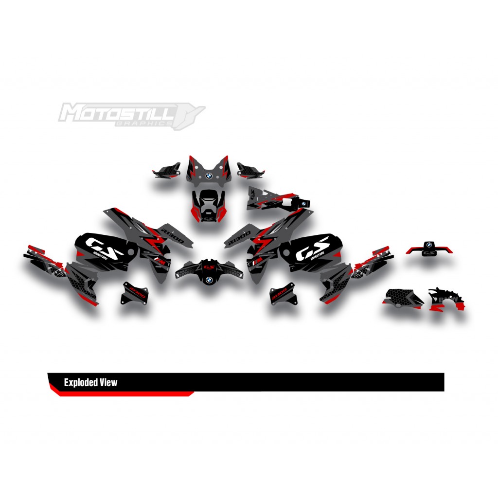 BMW R 1300 GS ADVENTURE GRAPHIC SET - DECAL KIT