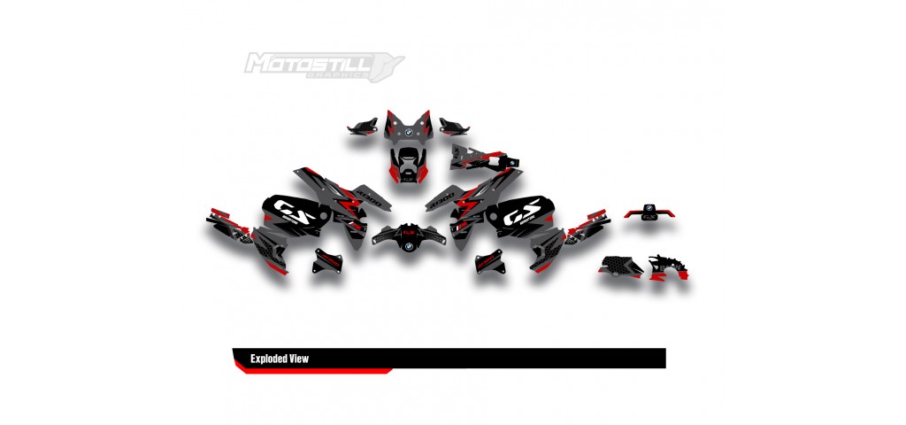 BMW R 1300 GS ADVENTURE GRAPHIC SET - DECAL KIT