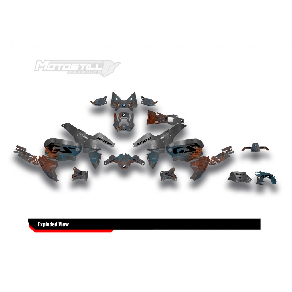 BMW R 1300 GS ADVENTURE GRAPHIC SET - DECAL KIT