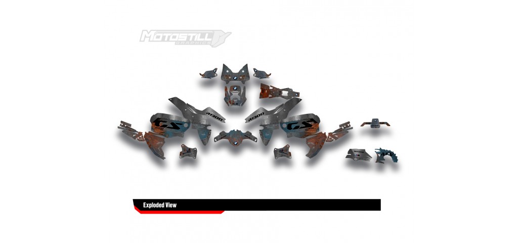 BMW R 1300 GS ADVENTURE GRAPHIC SET - DECAL KIT