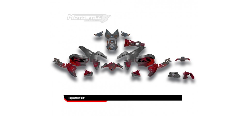 BMW R 1300 GS ADVENTURE GRAPHIC SET - DECAL KIT
