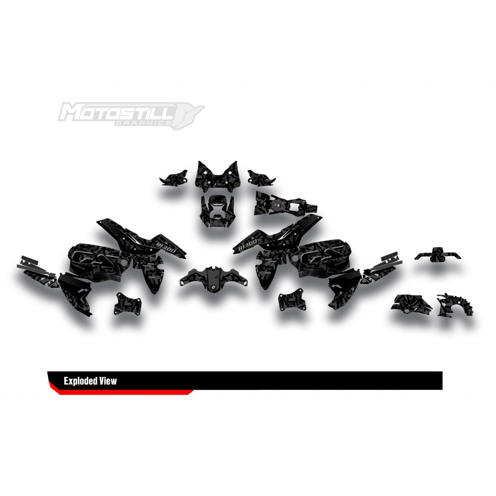 BMW R 1300 GS ADVENTURE GRAPHIC SET - DECAL KIT