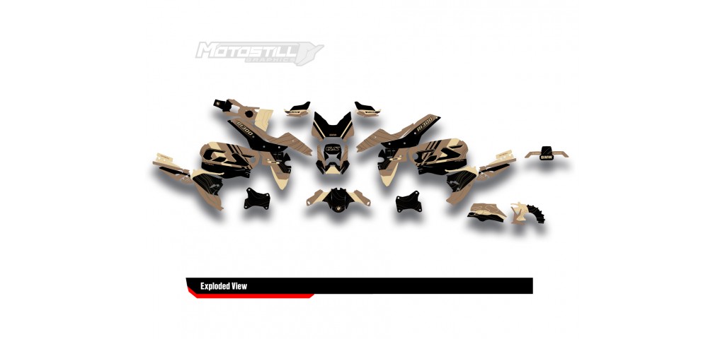 BMW R 1300 GS ADVENTURE GRAPHIC SET - DECAL KIT