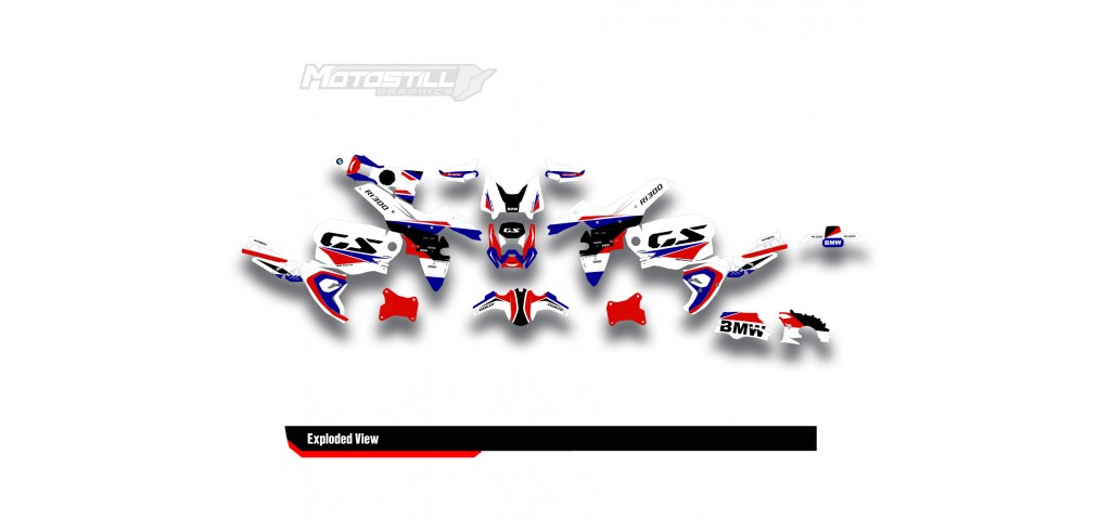 BMW R 1300 GS ADVENTURE GRAPHIC SET - DECAL KIT