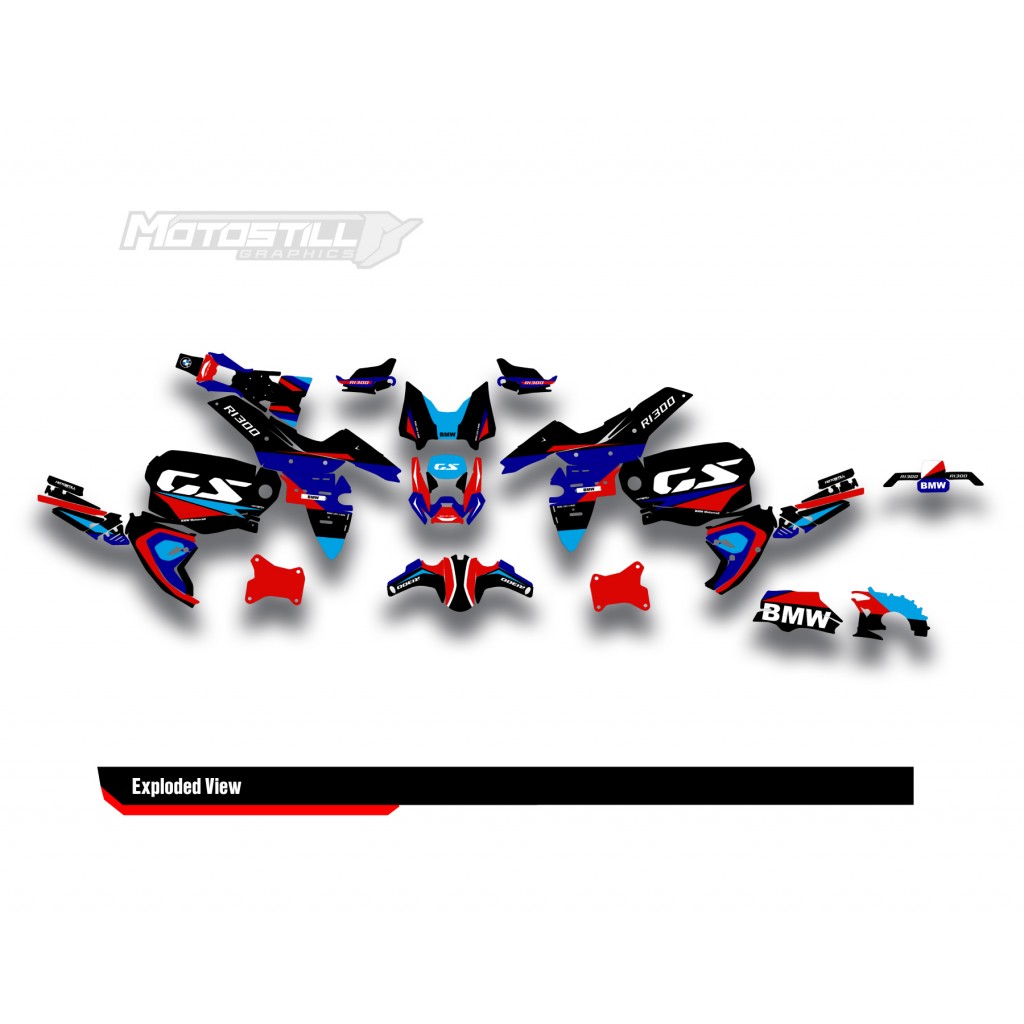 BMW R 1300 GS ADVENTURE GRAPHIC SET - DECAL KIT