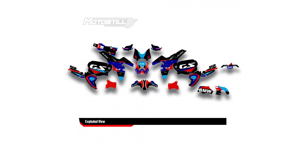 BMW R 1300 GS ADVENTURE GRAPHIC SET - DECAL KIT