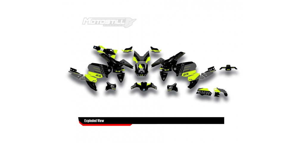 BMW R 1300 GS ADVENTURE GRAPHIC SET - DECAL KIT