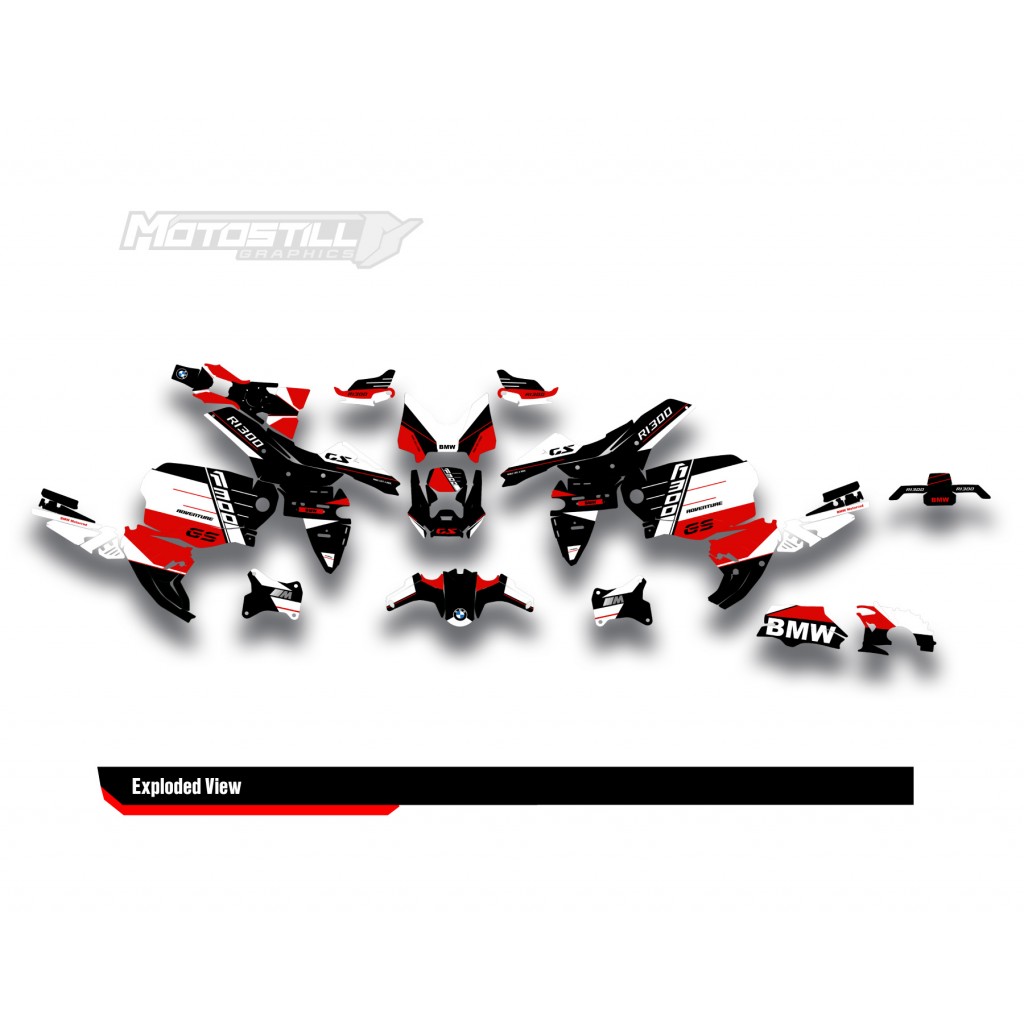 BMW R 1300 GS ADVENTURE GRAPHIC SET - DECAL KIT