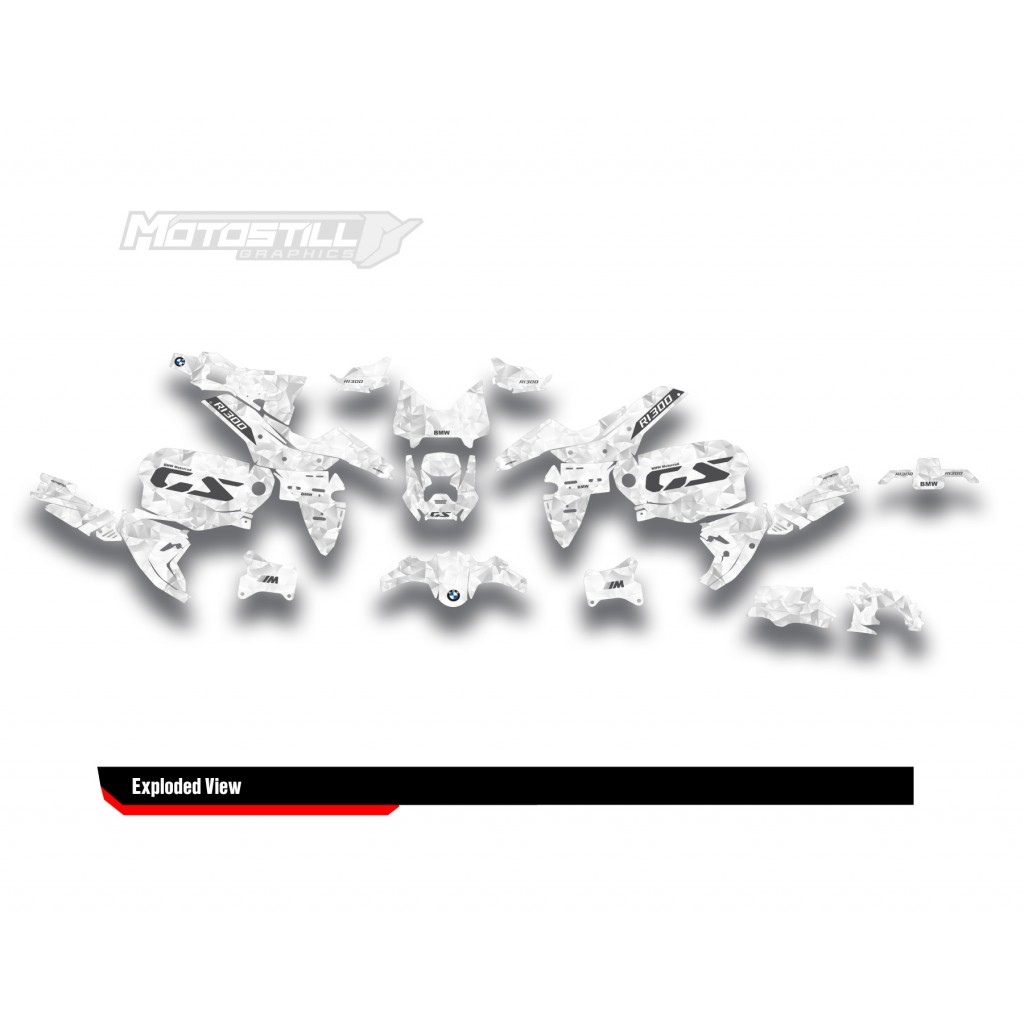 BMW R 1300 GS ADVENTURE GRAPHIC SET - DECAL KIT