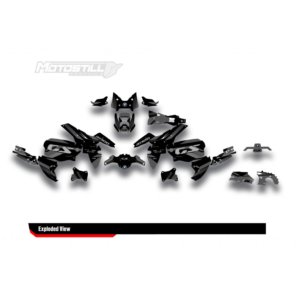 BMW R 1300 GS ADVENTURE GRAPHIC SET - DECAL KIT