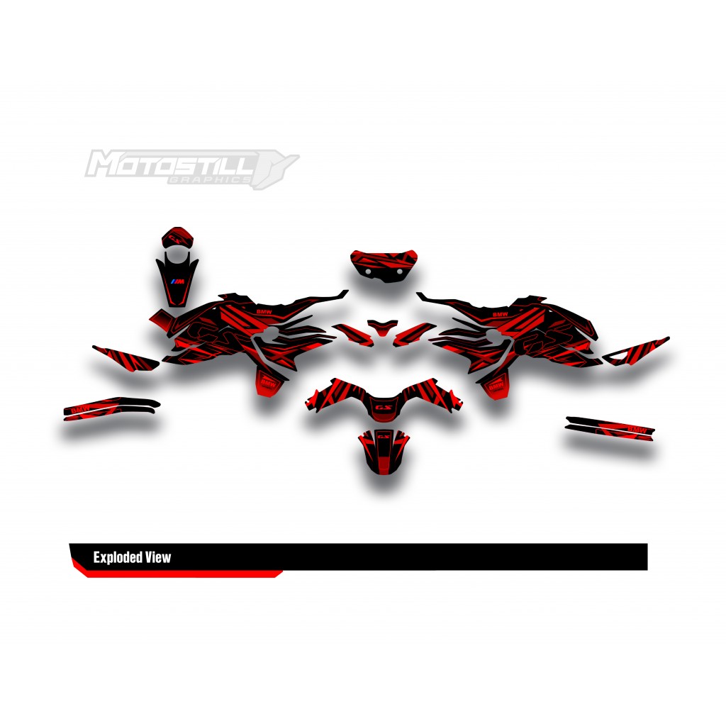 BMW F 750 GS - F 800 GS - F 850 GS  /  2017 - 2025  GRAPHIC SET - DECAL KIT