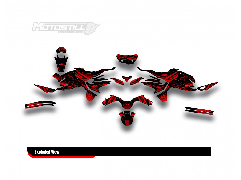 BMW F 750 GS - F 800 GS - F 850 GS  /  2017 - 2025  GRAPHIC SET - DECAL KIT