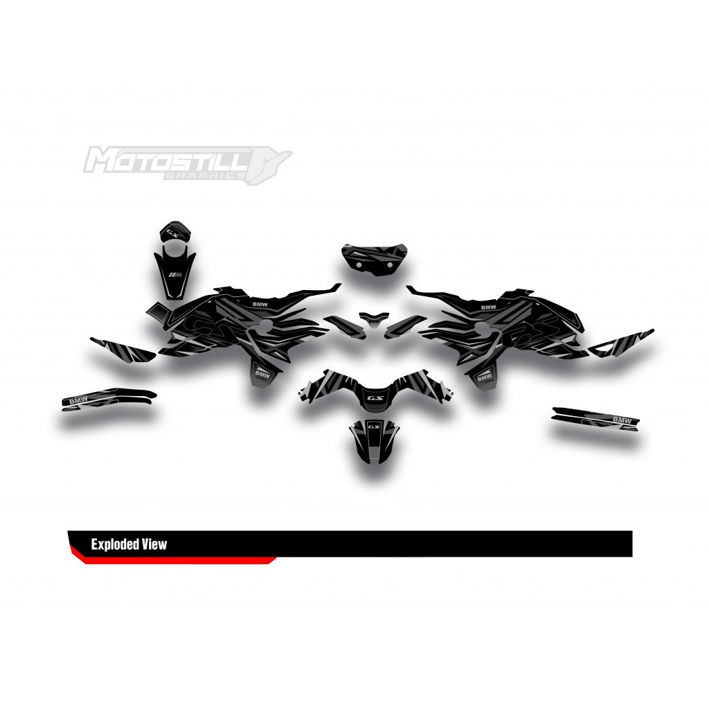 BMW F 750 GS - F 800 GS - F 850 GS  /  2017 - 2025  GRAPHIC SET - DECAL KIT