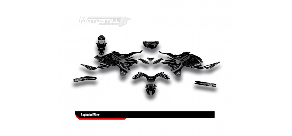 BMW F 750 GS - F 800 GS - F 850 GS  /  2017 - 2025  GRAPHIC SET - DECAL KIT