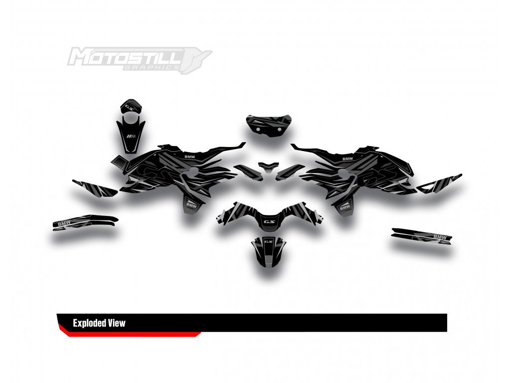 BMW F 750 GS - F 800 GS - F 850 GS  /  2017 - 2025  GRAPHIC SET - DECAL KIT