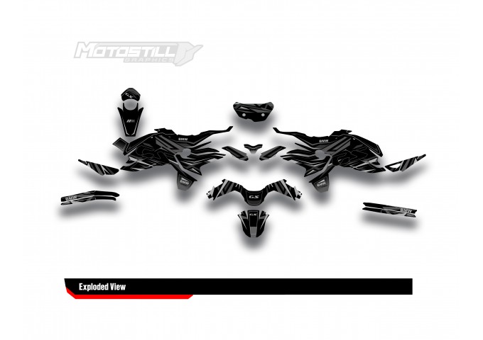 BMW F 750 GS - F 800 GS - F 850 GS  /  2017 - 2025  GRAPHIC SET - DECAL KIT