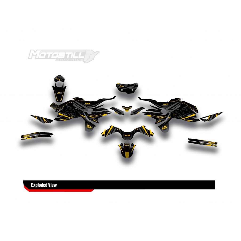 BMW F 750 GS - F 800 GS - F 850 GS  /  2017 - 2025  GRAPHIC SET - DECAL KIT