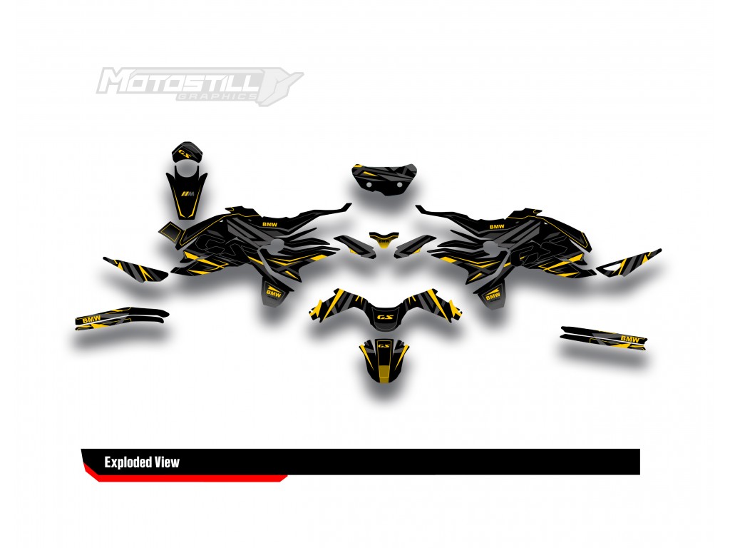 BMW F 750 GS - F 800 GS - F 850 GS  /  2017 - 2025  GRAPHIC SET - DECAL KIT