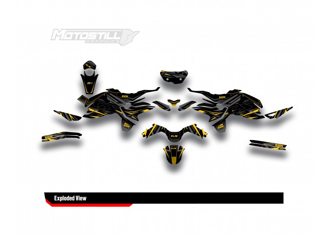 BMW F 750 GS - F 800 GS - F 850 GS  /  2017 - 2025  GRAPHIC SET - DECAL KIT