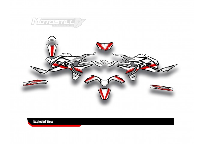 BMW F 750 GS - F 800 GS - F 850 GS  /  2017 - 2025  GRAPHIC SET - DECAL KIT