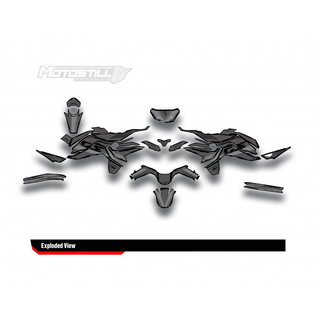 BMW F 750 GS - F 800 GS - F 850 GS  /  2017 - 2025  GRAPHIC SET - DECAL KIT