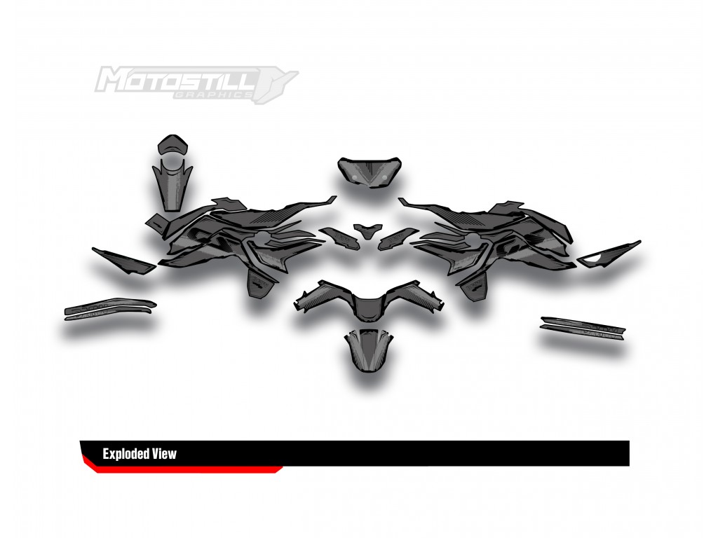 BMW F 750 GS - F 800 GS - F 850 GS  /  2017 - 2025  GRAPHIC SET - DECAL KIT