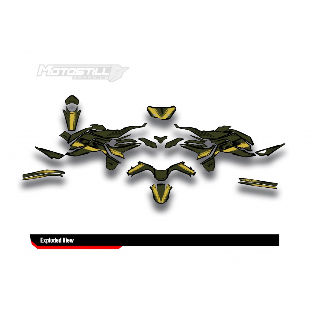 BMW F 750 GS - F 800 GS - F 850 GS  /  2017 - 2025  GRAPHIC SET - DECAL KIT