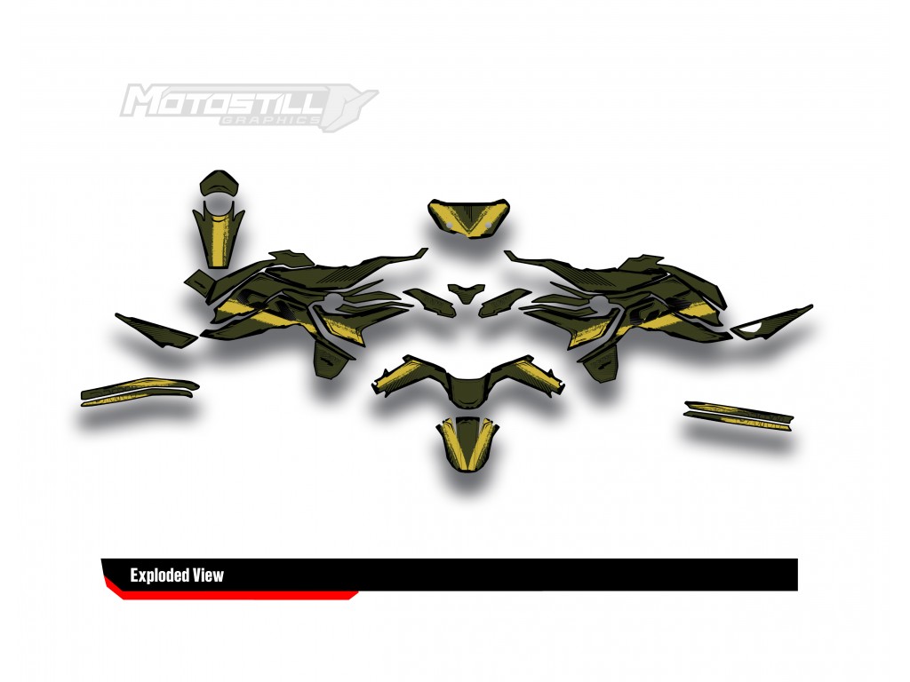 BMW F 750 GS - F 800 GS - F 850 GS  /  2017 - 2025  GRAPHIC SET - DECAL KIT