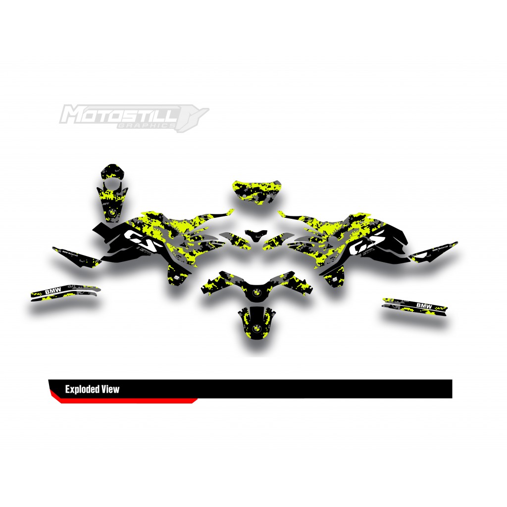 BMW F 750 GS - F 800 GS - F 850 GS  /  2017 - 2025  GRAPHIC SET - DECAL KIT