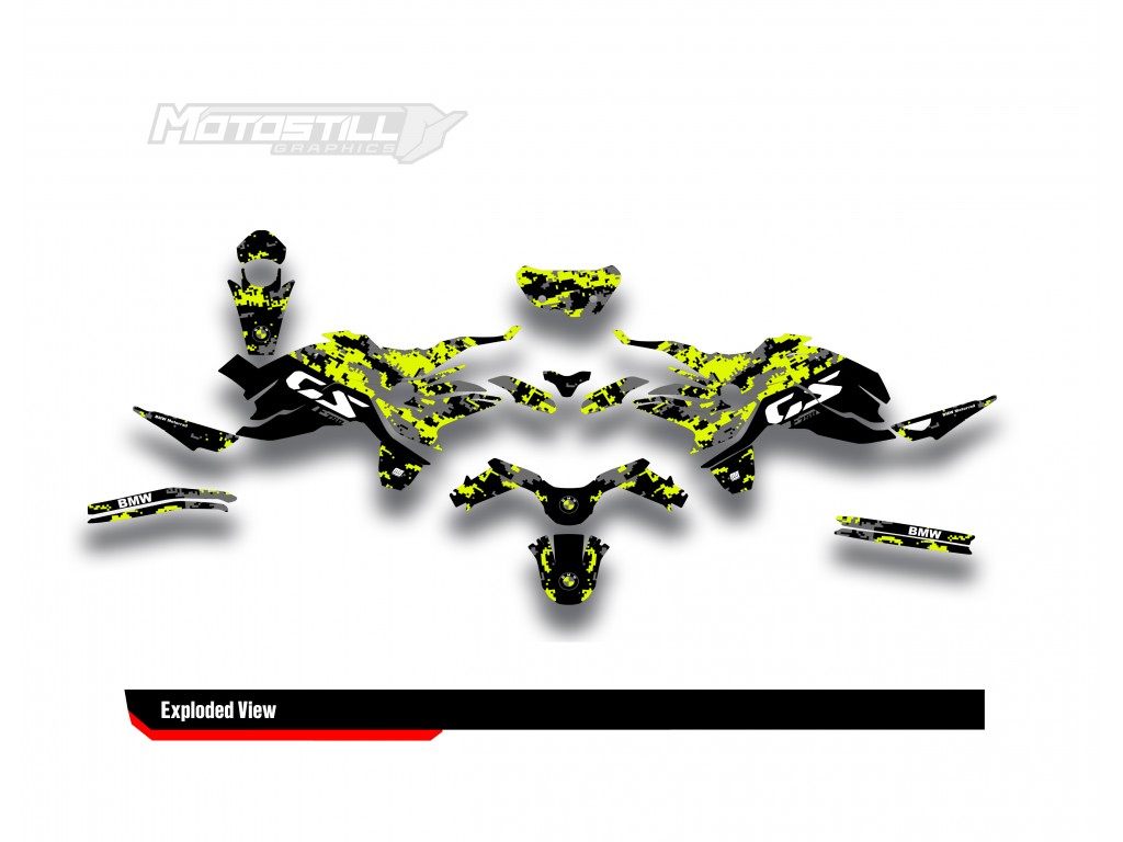 BMW F 750 GS - F 800 GS - F 850 GS  /  2017 - 2025  GRAPHIC SET - DECAL KIT