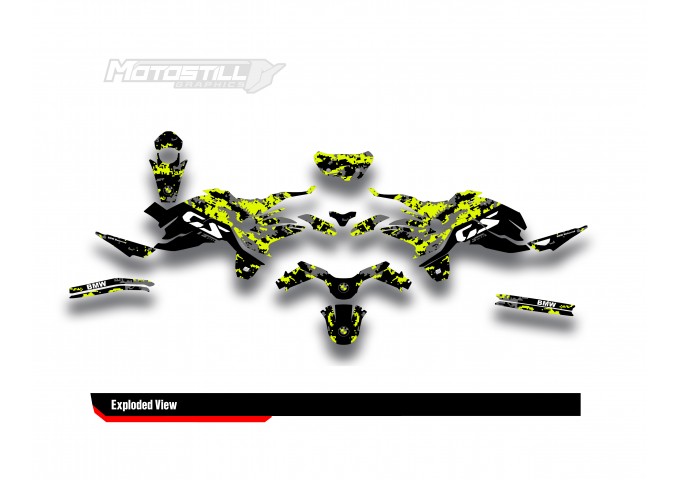 BMW F 750 GS - F 800 GS - F 850 GS  /  2017 - 2025  GRAPHIC SET - DECAL KIT