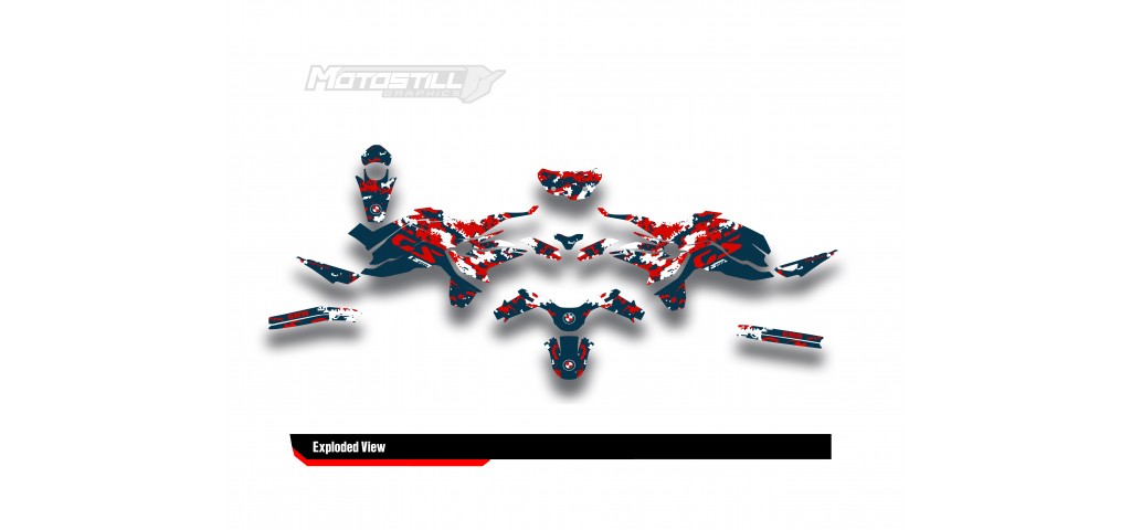 BMW F 750 GS - F 800 GS - F 850 GS  /  2017 - 2025  GRAPHIC SET - DECAL KIT