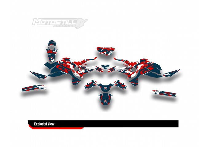 BMW F 750 GS - F 800 GS - F 850 GS  /  2017 - 2025  GRAPHIC SET - DECAL KIT