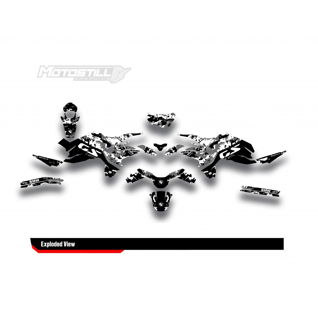 BMW F 750 GS - F 800 GS - F 850 GS  /  2017 - 2025  GRAPHIC SET - DECAL KIT