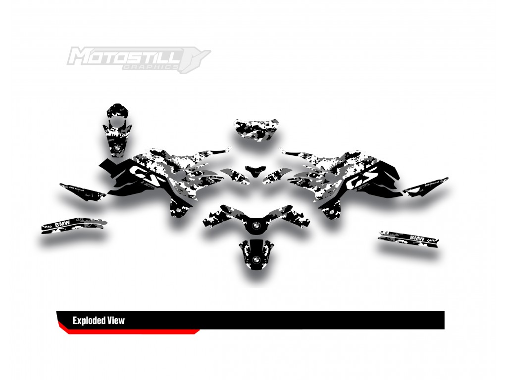BMW F 750 GS - F 800 GS - F 850 GS  /  2017 - 2025  GRAPHIC SET - DECAL KIT