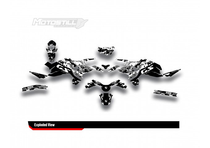BMW F 750 GS - F 800 GS - F 850 GS  /  2017 - 2025  GRAPHIC SET - DECAL KIT